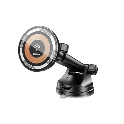 Picture of Dudao 15W magnetic wireless extensio n-type suction Car Phone Black