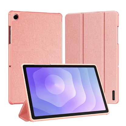 Изображение Dux Ducis Galaxy Tab A9 Plus / Tab A11 Plus Domo Series Tri-fold Stand PU Leather Tablet Cover Pink