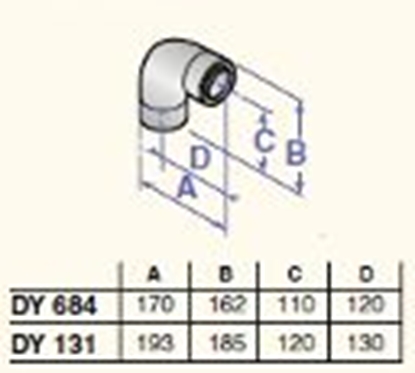 Изображение Dūmvada līkums 87* D110/150, DY813, ALU/PPS