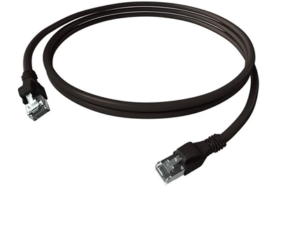 Picture of EasyLan DualBoot® PushPull Patch Cable Cat.6A (Class EA), S/FTP, RJ45 / RJ45, czarny, 10 m