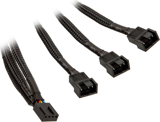 Picture of EK Water Blocks 4-pin - 4-pin x3, 0.1m, Czarny (3831109867914)