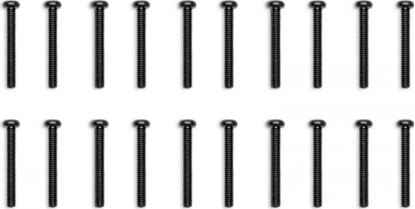 Picture of EK Water Blocks EK Water Blocks EK-Loop Phillips Head Screw Set M4 x 30 mm, 20 Stück - schwarz