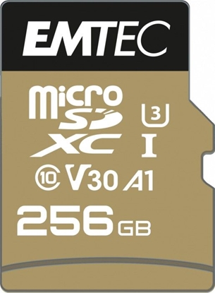 Attēls no Emtec mSD 256GB UHS-I U3 V30 A1 SpeedIN Pro + Adapter