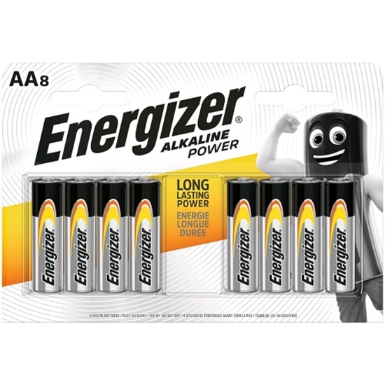 Picture of Energizer Alkaline Power alkāliskā baterija AA B8 | Cena par 8 gab.