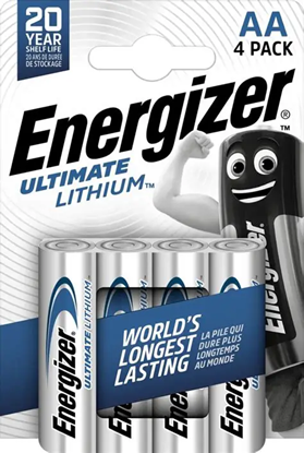 Изображение Energizer LR06-4BB Ultimate Lithium AA baterijas |