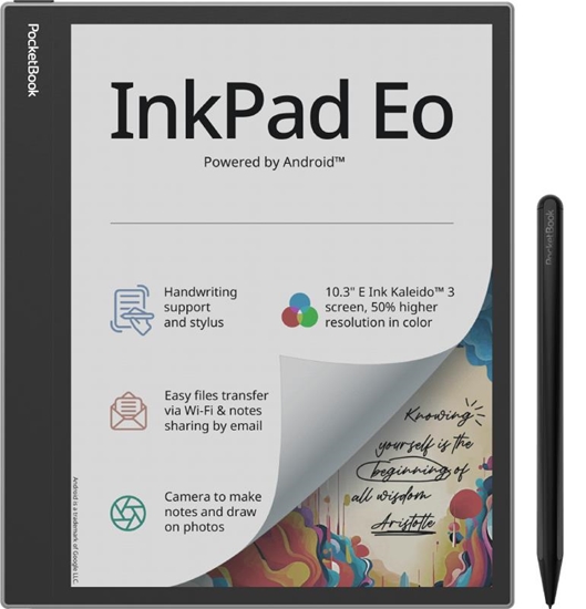 Изображение E-Reader|POCKETBOOK|InkPad Eo|10.3"|2480 x 1860|1xUSB-C|1xMicroSD Card Slot|Bluetooth|Grey|PB1042-M-WW
