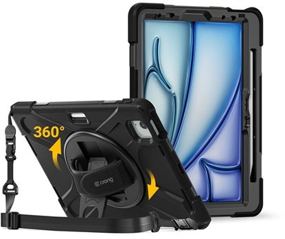 Изображение Etui na tablet Crong Defender Plus  Pancerne etui iPad Air 11 M3 (2025) / M2 (2024) (czarny)