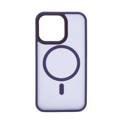 Picture of Evelatus Apple iPhone 14 Pro Max Hybrid Case With MagSafe PC+TPU Deep Purple