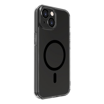 Attēls no Evelatus Apple iPhone 15 Plus Clear Case With MagSafe and Camera Protection Transparent Black
