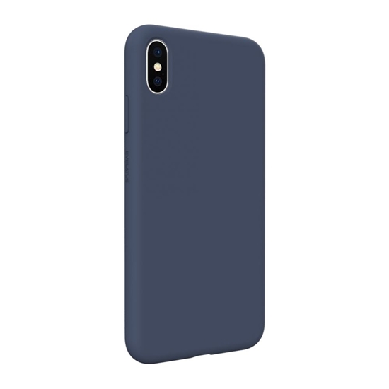 Picture of Evelatus Apple iPhone Xs Max Premium Soft Touch Silicone Case Midnight Blue