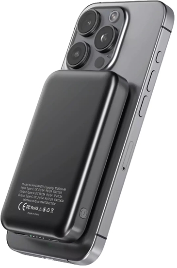 Picture of Extralink MagSafe 10000mAh Grafitowy | Powerbank | Power bank, 38.5Wh PD20W+15W USB-C USB-A