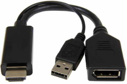 Attēls no Gembird Active 4K HDMI to DisplayPort Adapter Black
