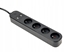 Picture of GEMBIRD Inteligentna listwa zasilajca z adowark USB 4 gniazda PL czarna