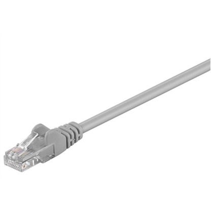 Picture of Goobay | CAT 5e patch cable, U/UTP | Grey RJ45 male (8P8C) | RJ45 male (8P8C)