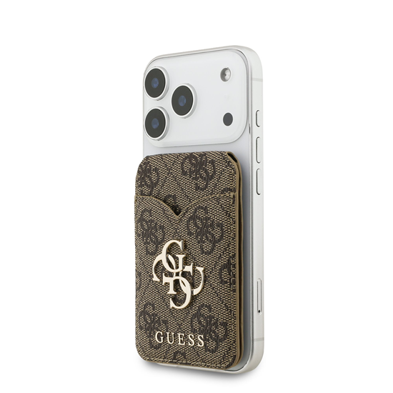 Picture of Guess MagSafe Cardslot with Stand and Mirror 4G Brown