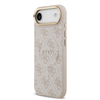Изображение Guess PU Leather 4G Gold Frame MagSafe Case for iPhone Air / Pink