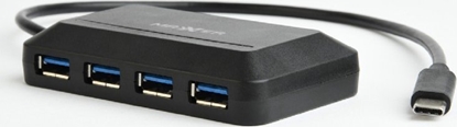 Изображение HUB USB Gembird I/O HUB USB-C 4PORT/ACT-HUB3C-4P