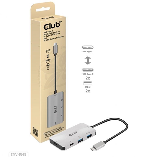 Picture of I/O HUB USB-C PD CHARGING/CSV-1543 CLUB3D