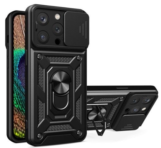 Изображение iLike Apple iPhone 14 Pro Max Armor Camshield case Black