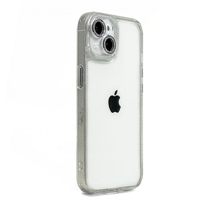 Picture of iLike Apple iPhone 15 Pro STARS LENS ACRYLIC COVER White