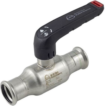 Изображение Inox ner.tēr. lodveida krāns 35, presējams KAN-the