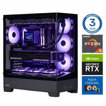 Изображение INTOP AQUA Ryzen 5 7500X3D 16GB DDR5 1TB SSD M.2 NVME RTX5050 8GB no-OS
