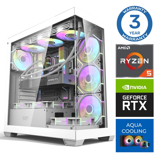 Изображение INTOP AQUA Ryzen 5 7500X3D 16GB DDR5 1TB SSD M.2 NVME RTX5060 8GB no-OS