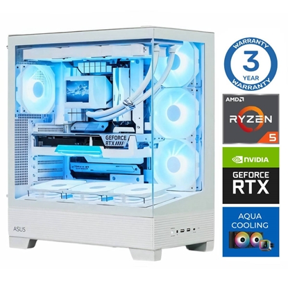Изображение INTOP AQUA Ryzen 5 7500X3D 16GB DDR5 1TB SSD M.2 NVME RTX5060 8GB no-OS