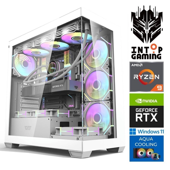 Picture of INTOP AQUA Ryzen 9 9900x 64GB DDR5 1TB SSD M.2 NVME RTX5080 16GB
 WIN11
