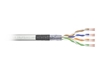 Изображение Kabel teleinformatyczny patchcordowy kat.5e, SF/UTP, linka, AWG 26/7, PVC, 305m karton Szary