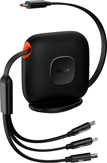 Изображение Kabel USB Baseus USB-C - USB-C + microUSB + Lightning 1.7 m Czarny (6932172610258)