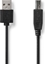 Изображение Kabel USB Nedis USB-A - USB-B 3 m Czarny (CCGL60101BK30)
