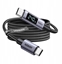 Изображение Kabel USB-C do USB-C UGREEN L530 PD 240W 480Mbps z wywietlaczem 2m (czarny)