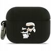 Изображение Karl Lagerfeld 3D Logo NFT Karl and Choupette Silicone Case for Apple AirPods Pro 3