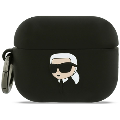 Attēls no Karl Lagerfeld 3D Logo NFT Karl Head Silicone Case for Apple AirPods Pro 3