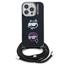 Attēls no Karl Lagerfeld IML Crossbody Karl and Choupette Heads Case for iPhone 16 Pro / Black