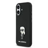 Picture of Karl Lagerfeld Liquid Silicone Metal Ikonik Case for iPhone 17 / Black