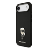 Picture of Karl Lagerfeld Liquid Silicone Metal Ikonik Case for iPhone Air / Black