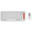 Изображение Klaviatūra + Pele Logitech POP ICON COMBO OFF White Orange US