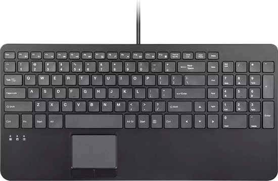 Picture of Klawiatura Perixx PERIBOARD-534 H DE Przewodowa klawiatura USB - z touchpadem i 2x hub