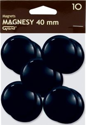 Attēls no KW Trade Magnesy Grand 40 mm czarne op. 10 sztuk