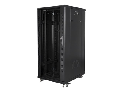 Изображение Lanberg 19" 27U 600X800 SCHWARZ LANBERG RACKMOUNT EINBAUSCHR