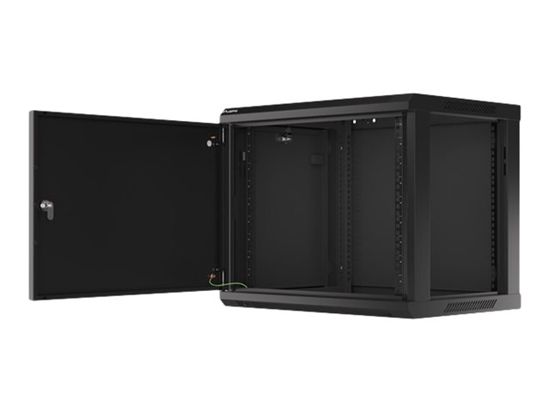 Picture of Lanberg Rack Wandschrank 19" 9U/600X450 Metalltür schwarz