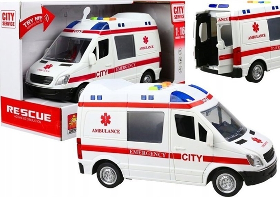 Picture of LeanToys Auto Karetka Pogotowia Ambulans Efekty Gra wieci LEAN Toys