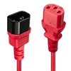 Picture of Lindy 1m C14 to C13 Extension Cable, red