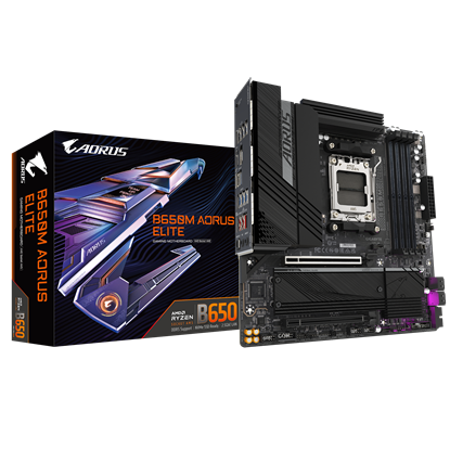 Attēls no Mainboard|GIGABYTE|AMD B650|SAM5|Micro-ATX|Memory DDR5|Memory slots 4|B650MAORUSELITE1.3