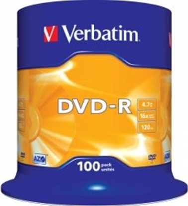 Attēls no Matricas DVD-R AZO Verbatim 4.7GB 16x 100 Pack Spindle