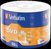Изображение Matricas DVD-R AZO Verbatim 4.7GB 16x 50 Pack Matt Silver Wrap Spindle
