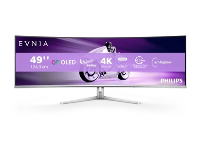 Изображение Monitor zakrzywiony 49M2C8900L 48.9 cala QD OLED 144Hz HDMIx2 DP USB-C KVM HAS