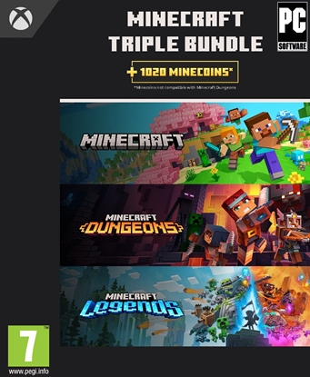 Attēls no MS ESD Minecraft Triple Bundle Windows XXS ML